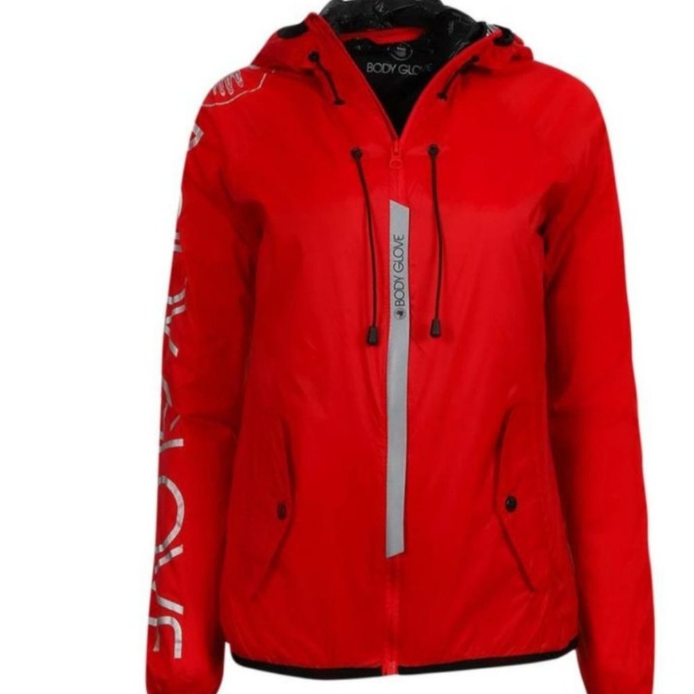 Scarlet  Red Light weight nylon shell windbreaker,  S